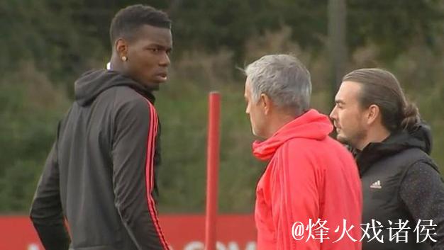 穆里尼奥曾为吸引媒体故意在训练场与博格巴发生冲突